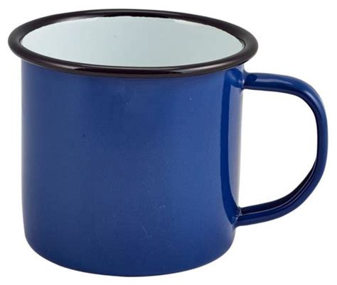 Enamel Mug Blue Cl Oz Catering Products Direct