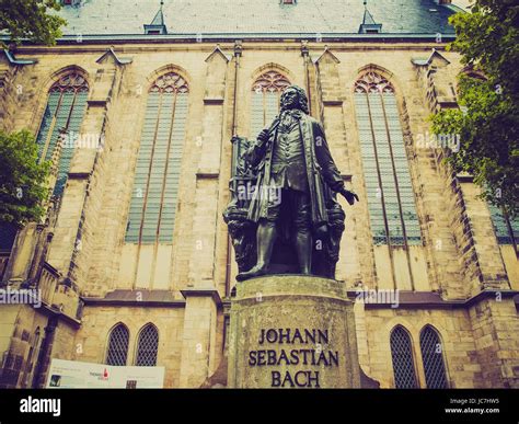 The Neues Bach Denkmal Meaning New Bach Monument Stands Since 1908 In