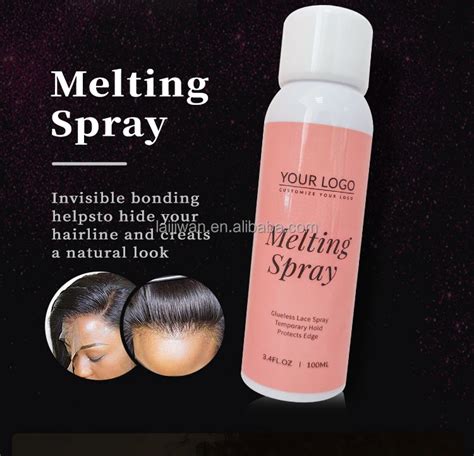 Custom Logo Label Hair Mousse Lace Tint Spray Melting Spray Hair Heat Protectant Spray Extreme