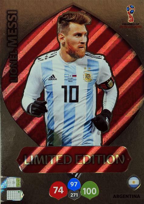 Messi Limited Karta Panini World Cup Russia