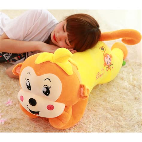 Fancytrader Large Stuffed Plush Lying Cartoon Monkey Toy Soft Anime