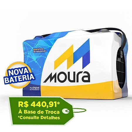 Bateria Moura 60Ah M60AD Reis Baterias Pague Em 10X SEM JUROS