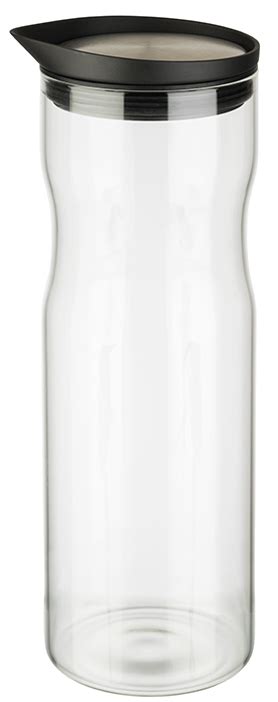 Aps Carafe En Verre Avec Couvercle Litre Verre Inox Papeterie