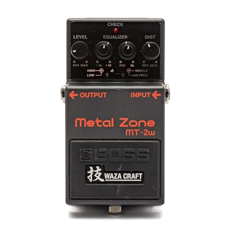 Boss Metal Zone Mt W Waza Craft Metal Distortion X Reverb