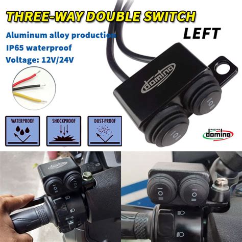 Pmshop Domino Dual Ways Switch Left Side Mirror Mount Mini Driving