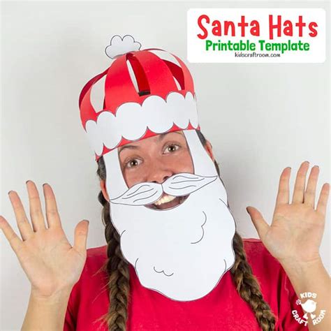 Paper Santa Hat Craft To Make And Wear Kids Craft Room