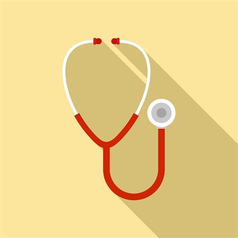 Premium Vector Stethoscope Icon Flat Illustration Of Stethoscope