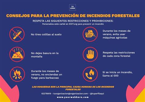 Crea Un Cartel De Prevenci N De Incendios Online