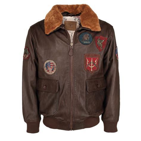 MILTEC LEDERJACKE FLIEGER TOP GUN Brown