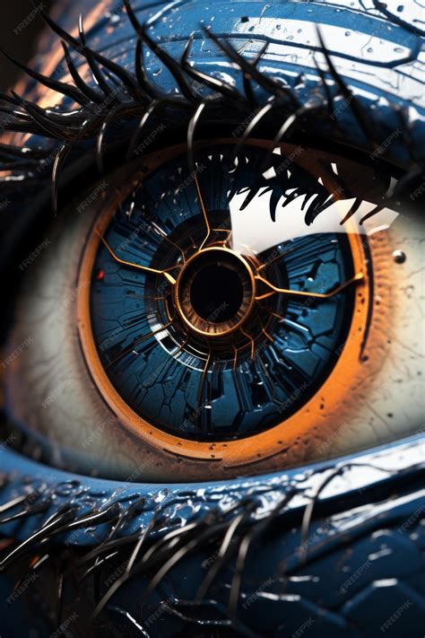 Premium Photo | A Clockwork Orange Eye