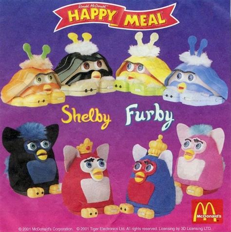 McDonald’s Happy Meal Toys 2001 – Furby Shelby – Kids Time | Happy meal ...