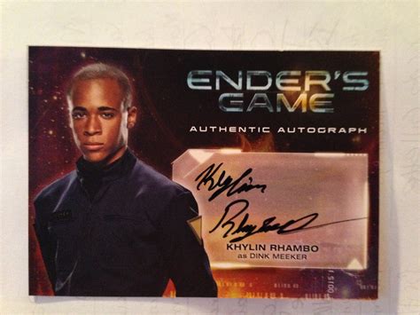 Two More ‘Ender’s Game’ Cast Members Sign Trading Cards | Ender's Ansible