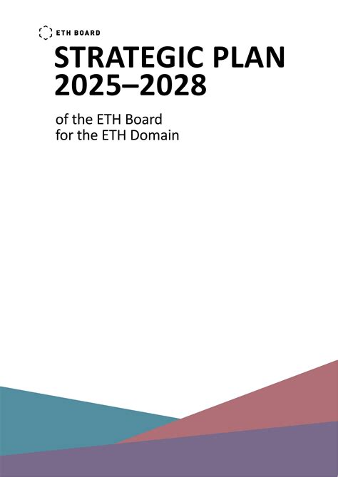 Strategic Plan 2025 2028 By Eth Board Issuu