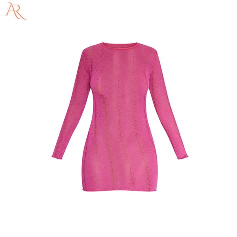 Mature Women Sexy Sheer Backless Long Sleeve Bodycon Dress Alibaba