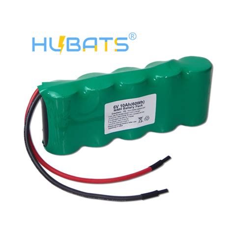 Ni MH 6 0v 10Ah D Size NiMH Rechargeable Battery Pack Hubats