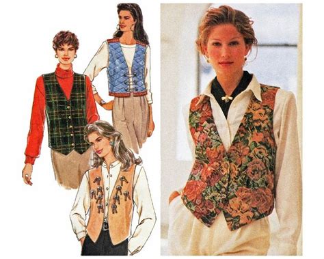 Sewing Pattern For Vest With Variations Easy Simplicity 9279 UNCUT