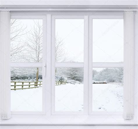 Snow Scene Window Stock Photo by ©springfield 53846513