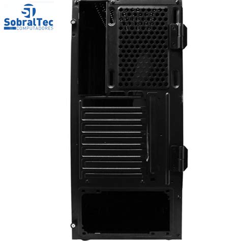 Gabinete Gamer Bg Preto Bluecase Sem Fonte Led Rgb Usb