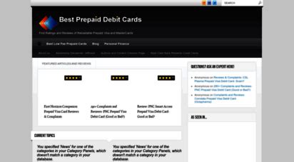 Welcome To Bestprepaiddebitcards Prepaid Debit Card Ratings