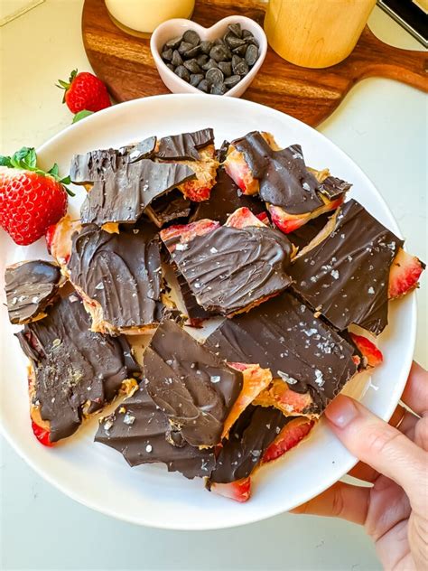 Chocolate Peanut Butter Strawberry Bark Eating Bird Food