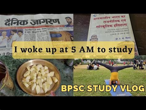 Hour Bpsc Study Vlog I Woke Up At Am To Bpsc A Day In The Life