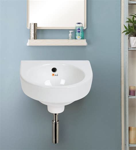 Buy Ceramic U Shape White Counter Top Wash Basin H W D