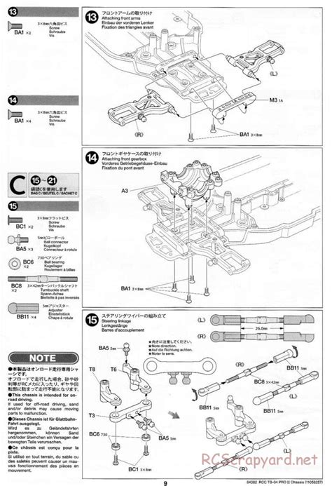 Tamiya Manual Tb Pro Ii Chassis Rcscrapyard Radio