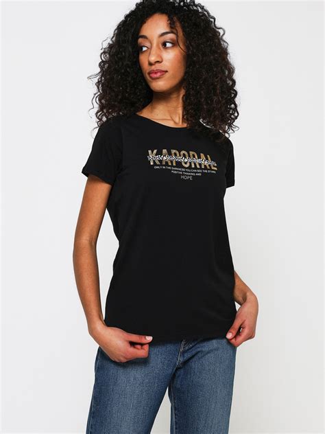 Kaporal Tee Shirt Noir Femme Des Marques Vous