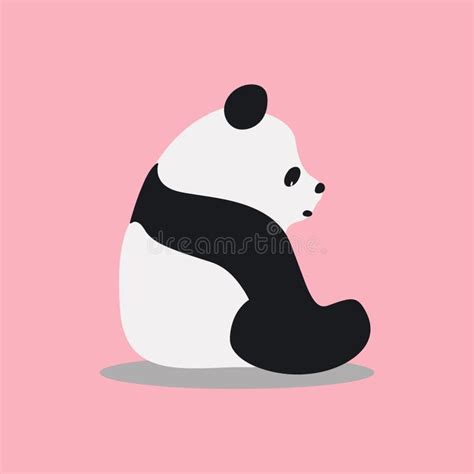 Ejemplo Salvaje Lindo De La Historieta De La Panda Gigante Ilustraci N