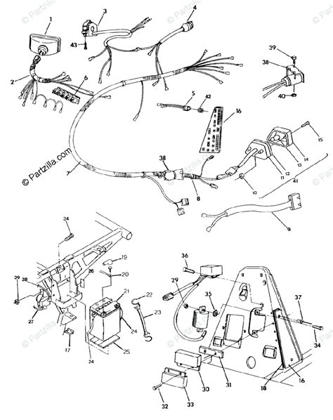 Polaris Atv 1992 Oem Parts Diagram For Wiring Harness 350 2x4