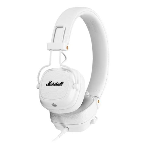 DISC Marshall Major III On-Ear Headphones, White at Gear4music