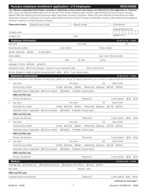 Fillable Online Insurance Forms For Humana Group Health Members