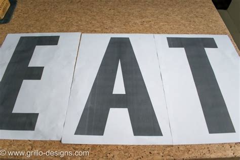 How To Make 3D Faux Metal Letters From Cardboard Metal Letters