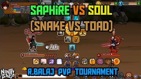 Ninja Saga Pvp Saphire Vs Soul Snake Vs Toad R Balaj Tournament