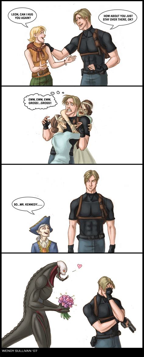 Everyone Loves Leon Resident Evil Anime Resident Evil Funny