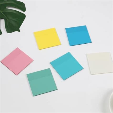 Amazon 300 Sheets 6 Pads Transparent Sticky Notes 3 X 3 Clear