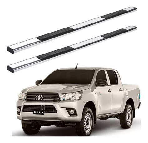 Estribos Serie 100 Cromados Toyota Hilux 2005 2015 Dob Cab Envío gratis