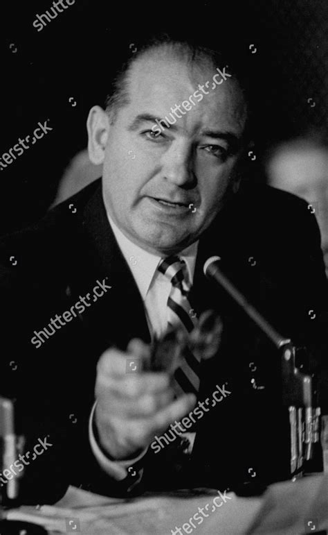 Sen Joe Mccarthy During Armymccarthy Hearings Editorial Stock Photo ...