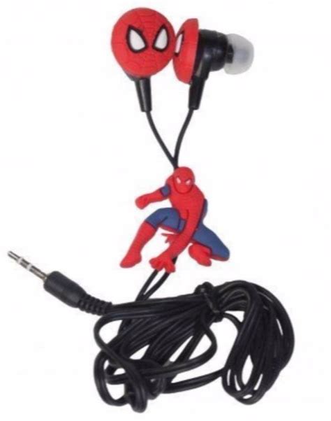 Shopkooky Spiderman Shaped In Ear Earphones With Extra Earbuds Return