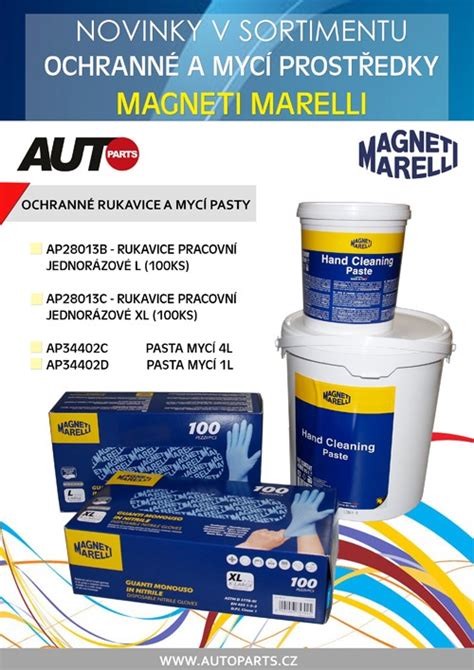 Nově u AUTOPARTS Ochranné a mycí prostředky Magneti Marelli MotoFocus cz