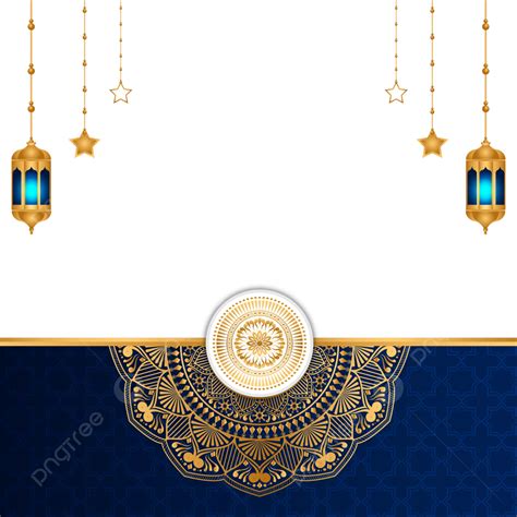 Lujo Blanco Ramadan Kareem Ramadhan Ornamento Islámico Mandala Shab E