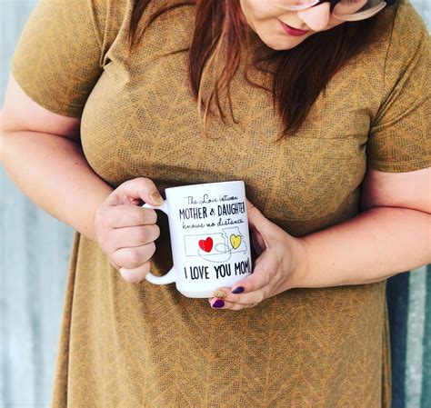 Mother Daughter Coffee Mug Long Distance A Love Between A Etsy