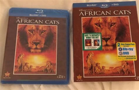 Factory Sealed Disneynature African Cats Blu Raydvd 2 Disc Set