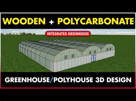 Integrated Greenhouse Agriculture Wooden Polycarbonate Greenhouse