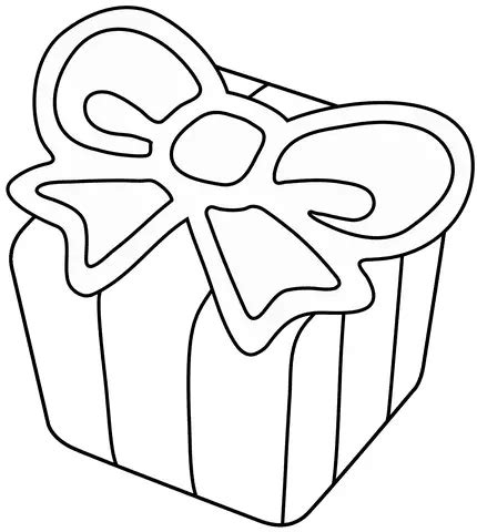 Wrapped Gift Emoji And Ribbon Coloring Pages Coloring Cool