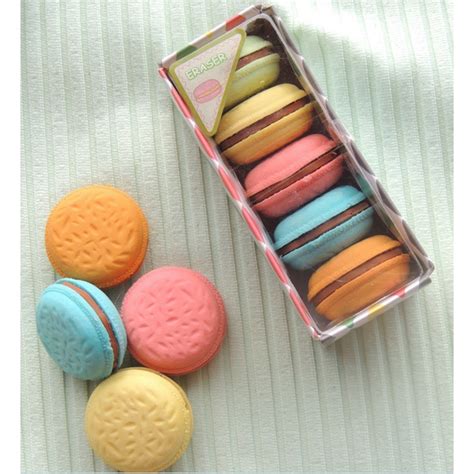 Borrachas Em Formato De Macarons Shopee Brasil