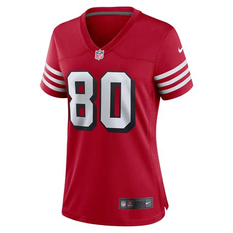 Womens San Francisco 49ers Jerry Rice Nike Scarlet Alternate Game Jersey