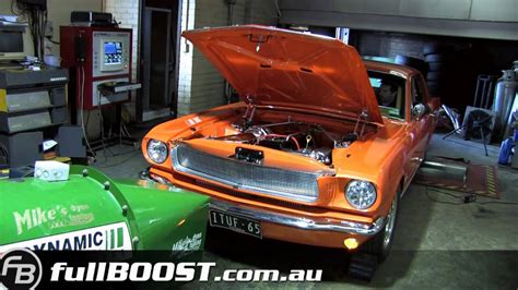 1965 Mustang Turbo Six On The Dyno Youtube