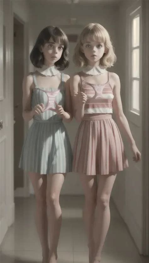 Dopamine Girl Girls The Grady Twins Presenting Panties Striped