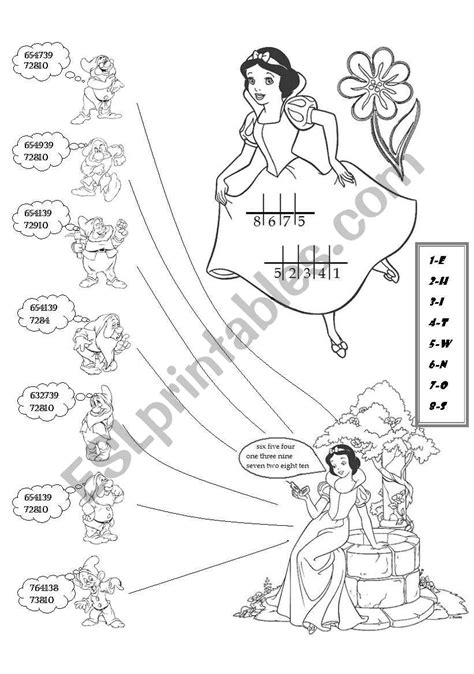 Snow White Esl Worksheet By Anethorst